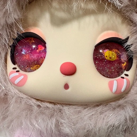 600% Liita Tea Time With My Girl secret pink liquid glitter eyes. Cream Paws